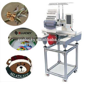 hot sale single head computerized embroidery machine for baseball cap/sports shoes/t-shirt embroidery with ISO,SGS